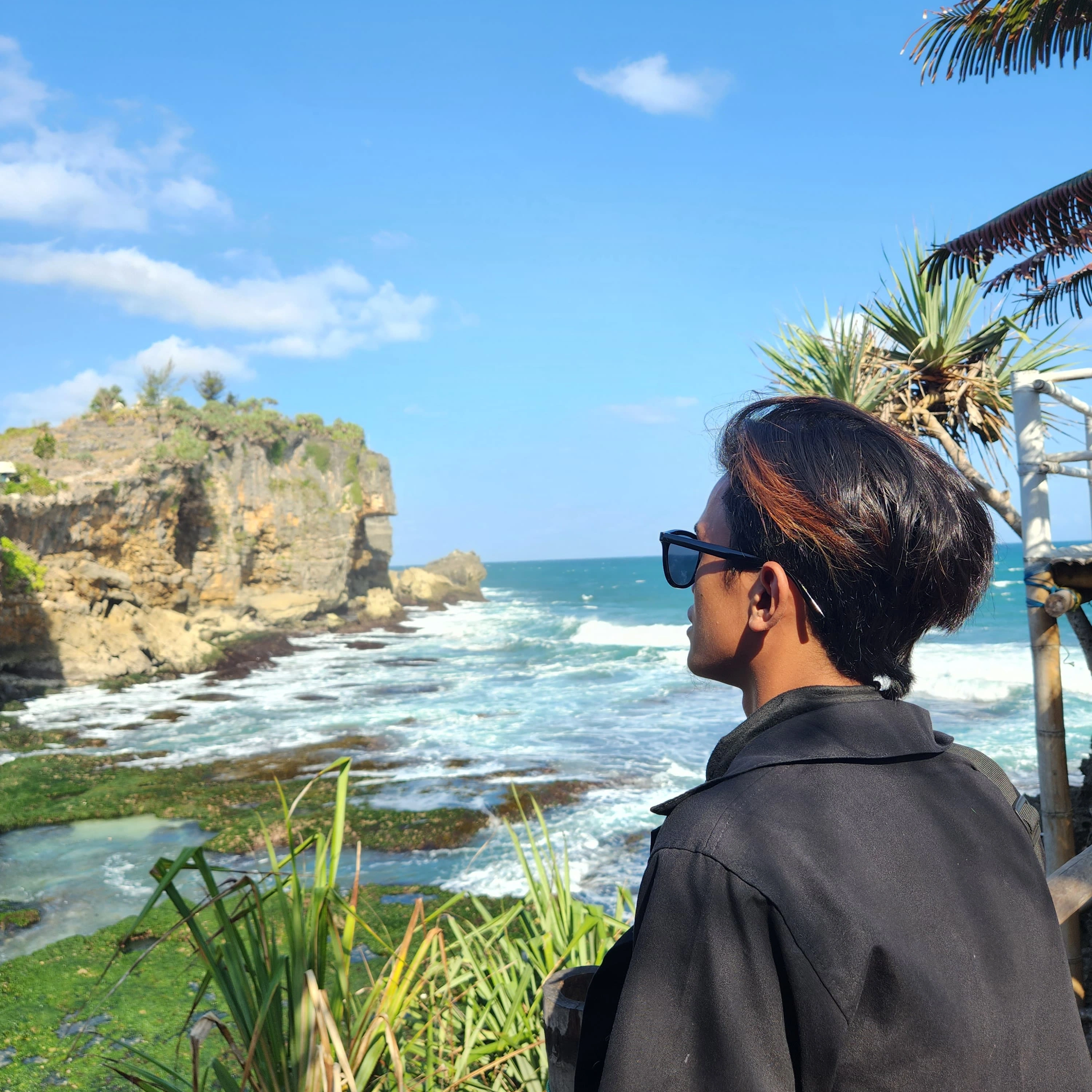 Khoirul at coastline exploration